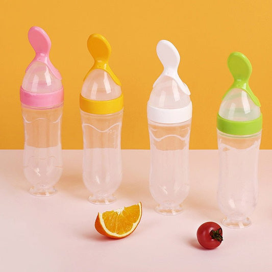 Biberon avec cuillère pour nouveau-né | EasyBottle™ - Gabriel et Alba