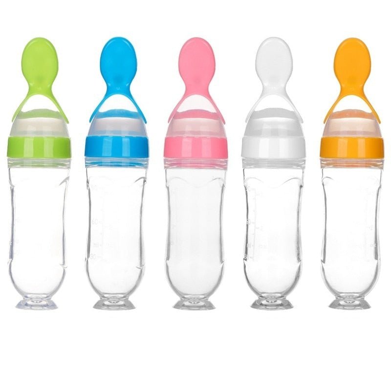 Biberon avec cuillère pour nouveau-né | EasyBottle™ - Gabriel et Alba