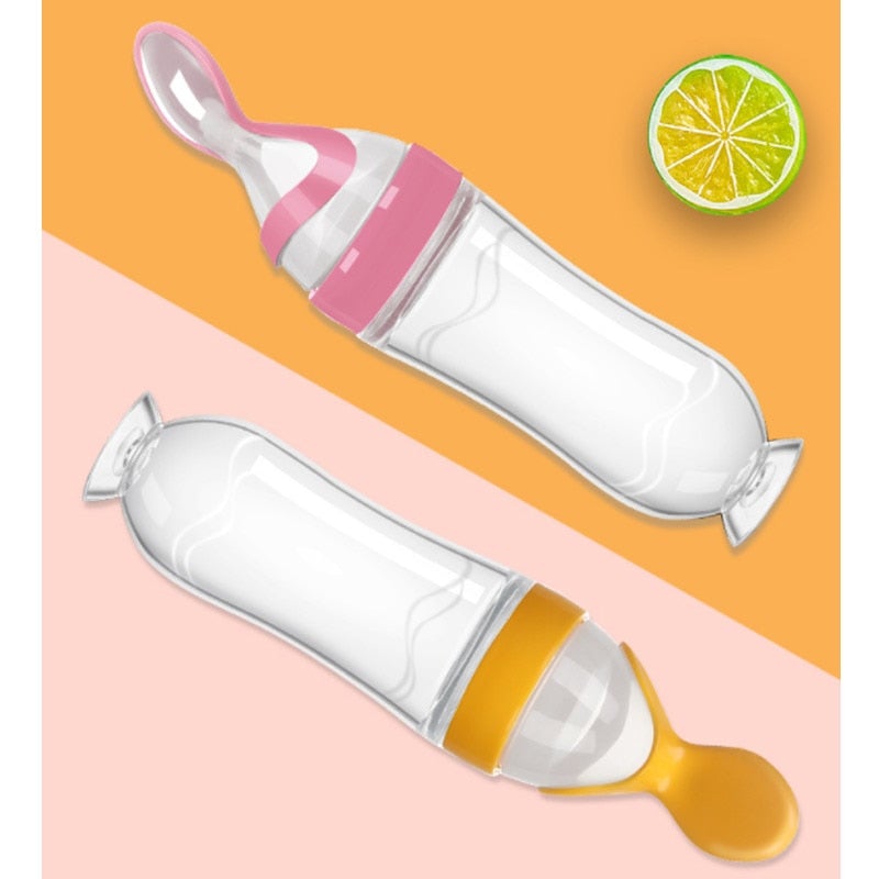 Biberon avec cuillère pour nouveau-né | EasyBottle™ - Gabriel et Alba