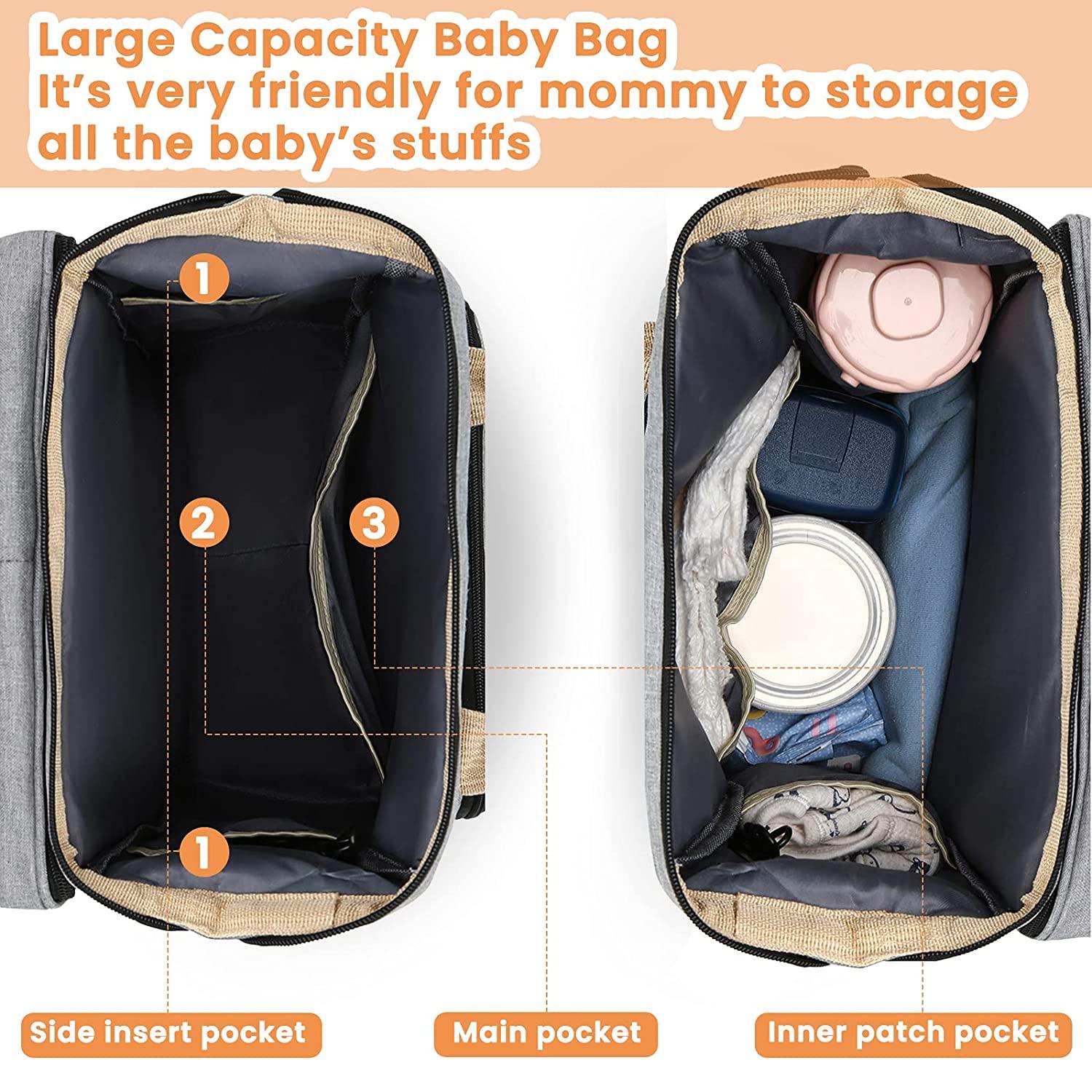 Sac à langer portatif | Berceau de voyage BabyNappy™ - Gabriel et Alba